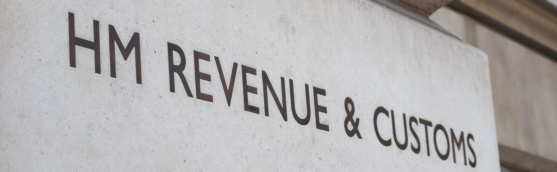 HM Revenue & Customs engraved into a wall