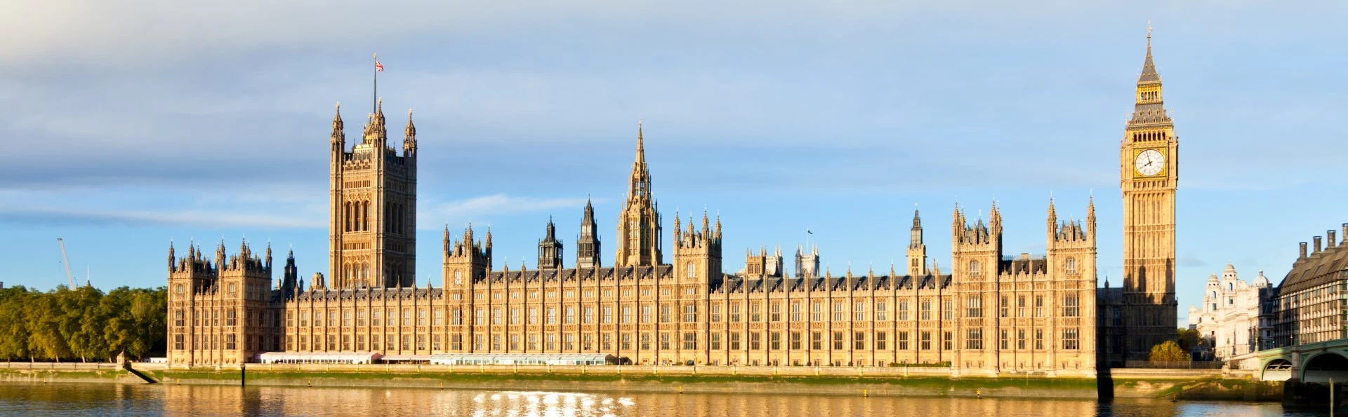 Houses of Parliament from across the Thames